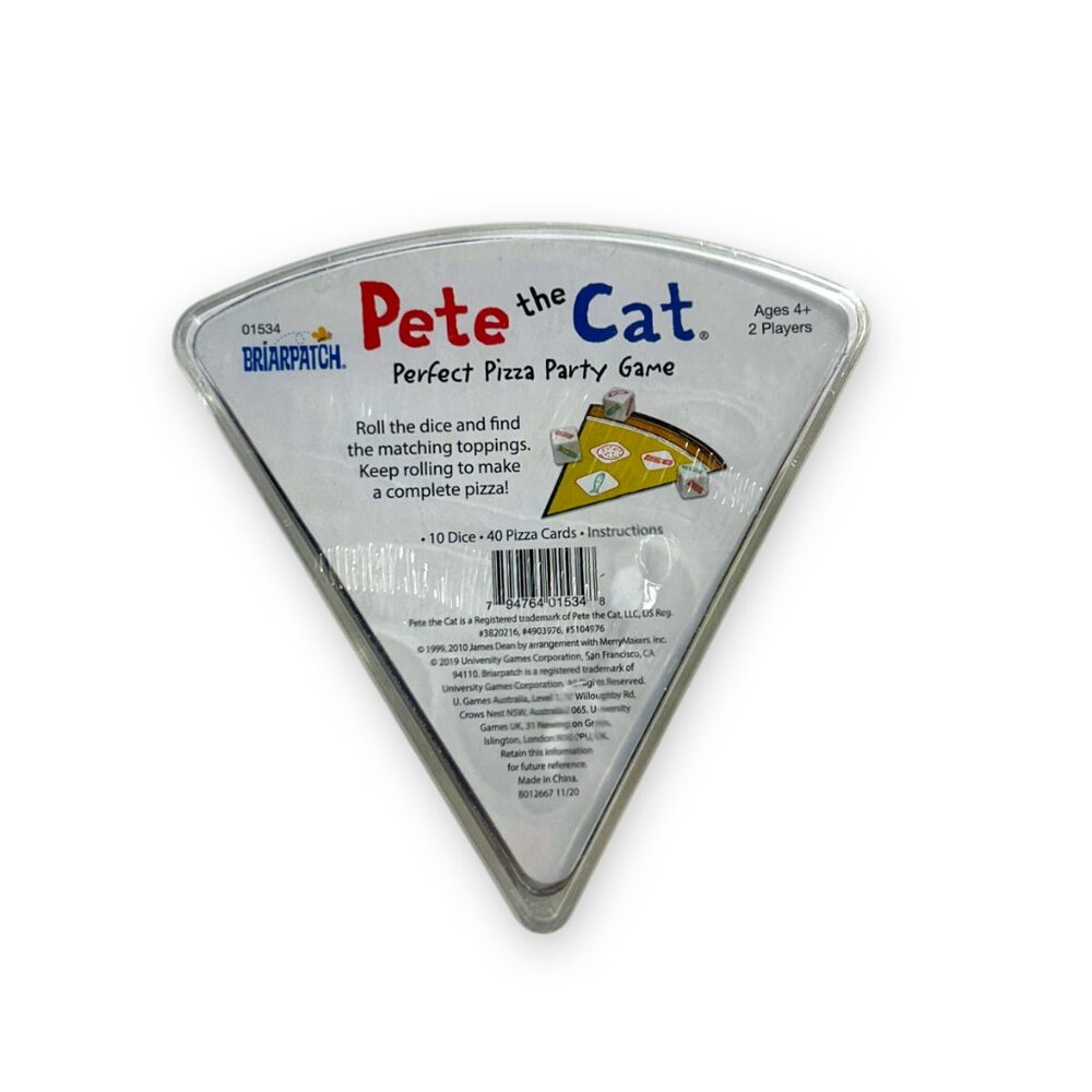Pete the Cat - Perfect Pizza Party Dice Game - by Briarpatch Games - Picture 2 of 2